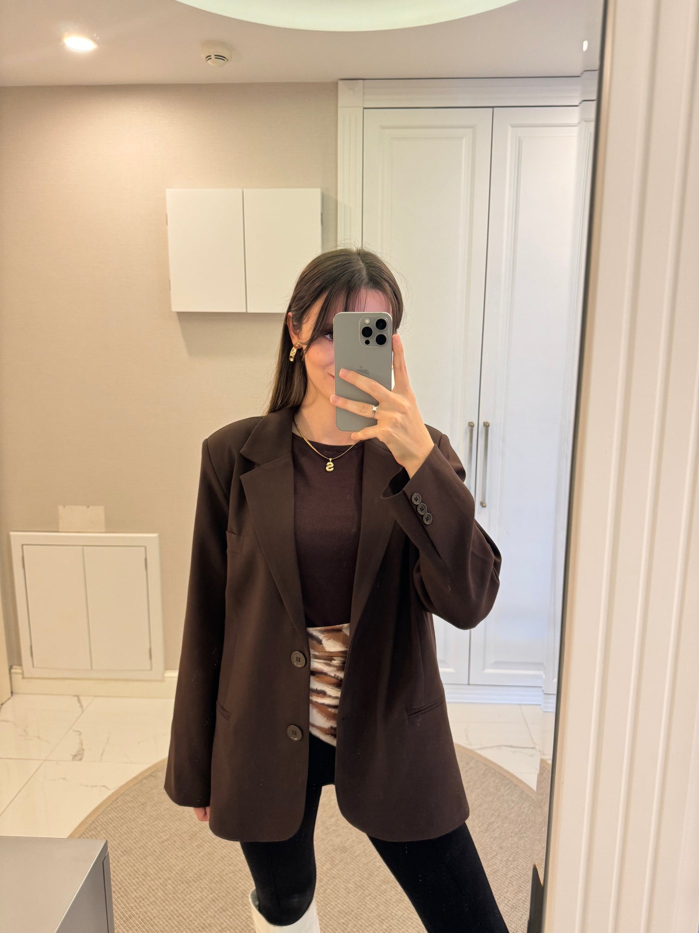 Oversize Kahverengi Ceket