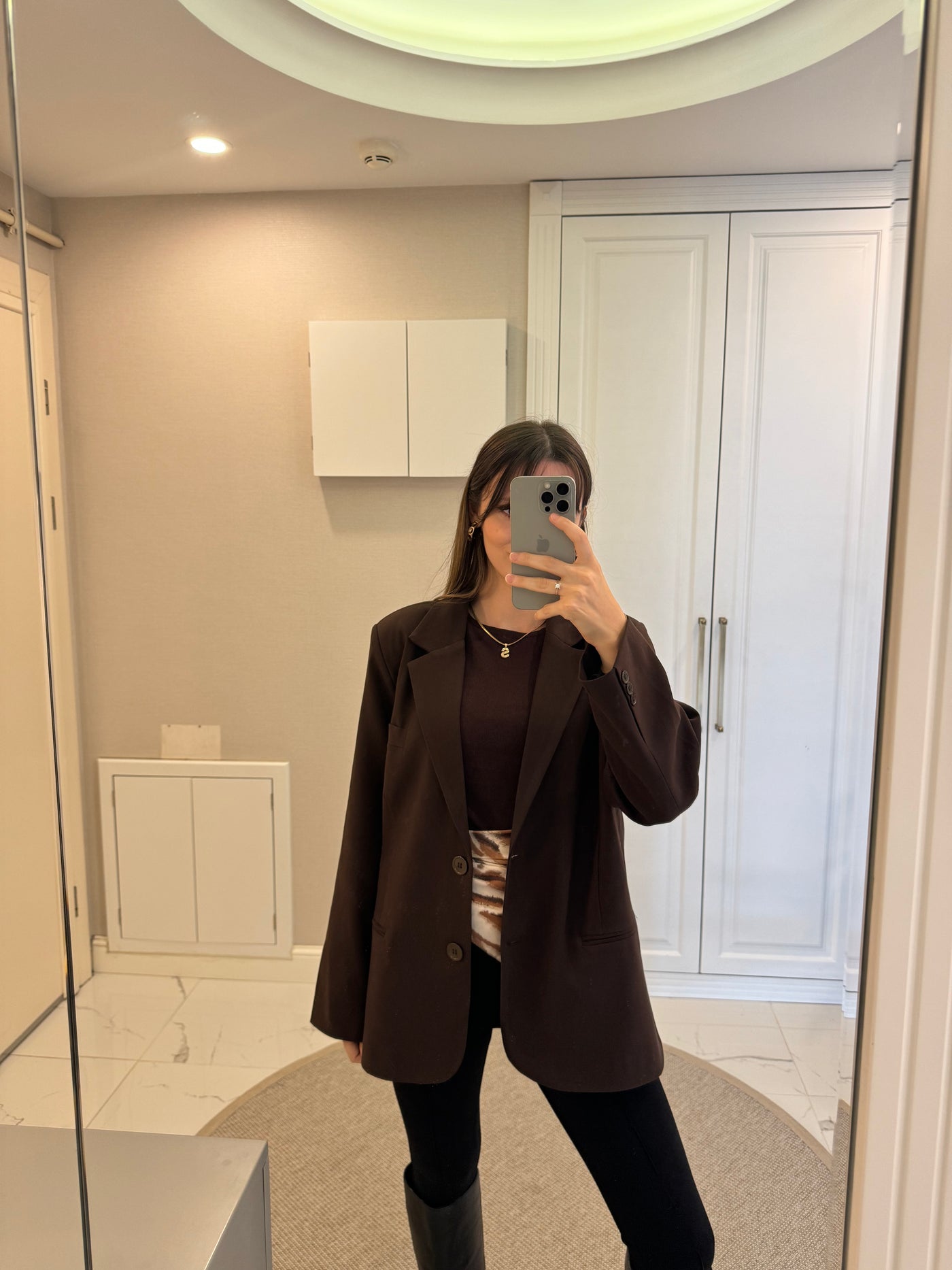 Oversize Kahverengi Ceket