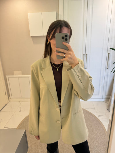 Oversize Krem Ceket