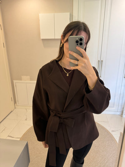 BAĞLAMA VE YAKAY DETAYLI CEKET