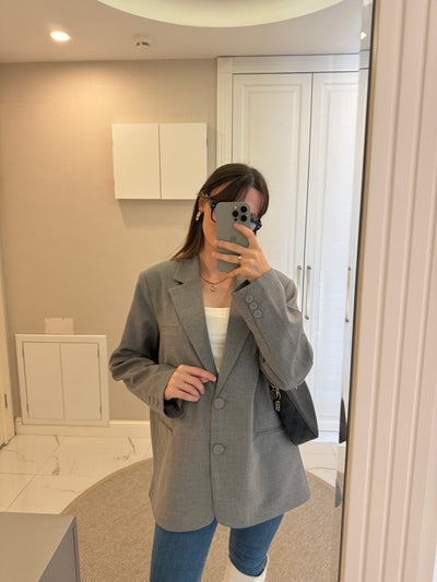 Oversize Gri Ceket