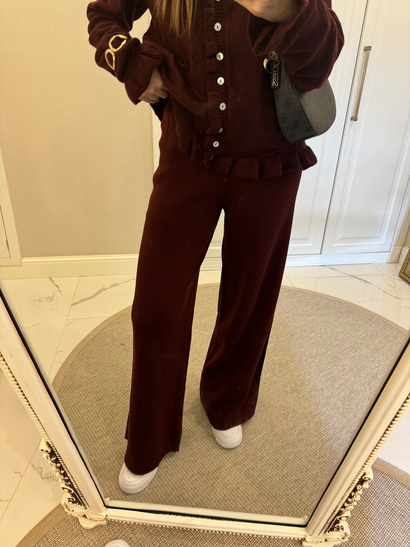 Bordo Triko Pantolon