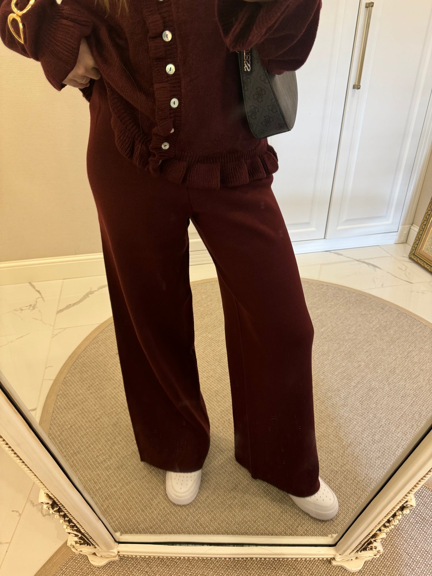 Bordo Triko Pantolon