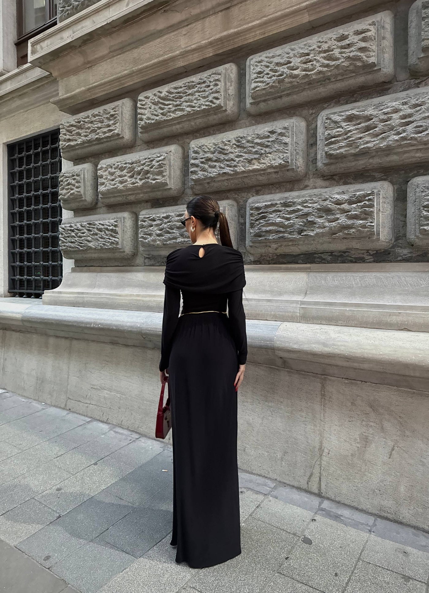 Eterna Gece Elbisesi Siyah