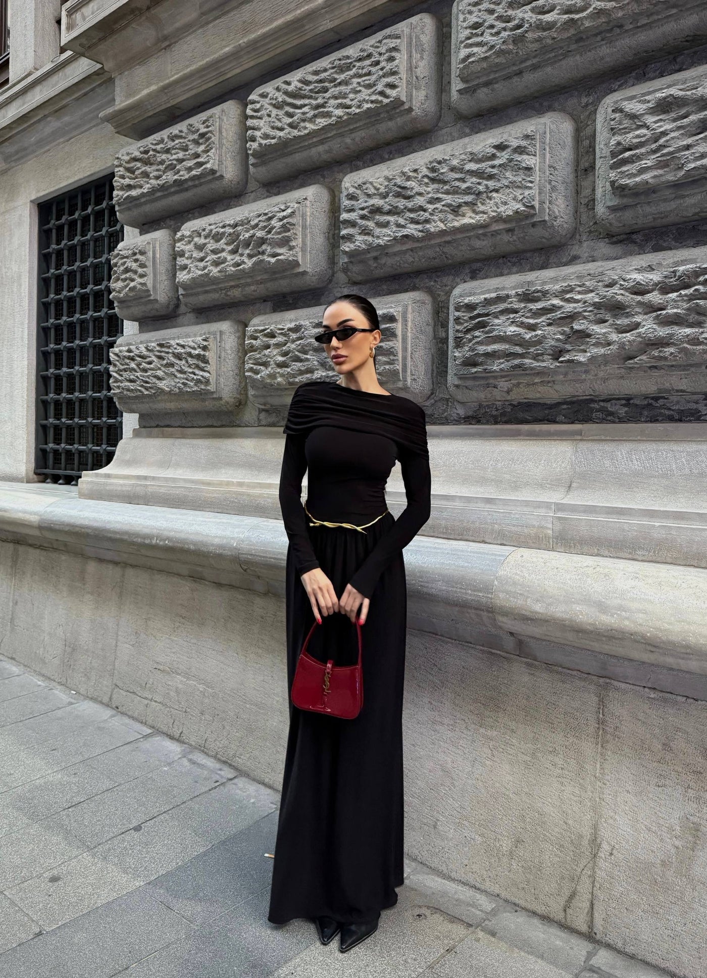 Eterna Gece Elbisesi Siyah