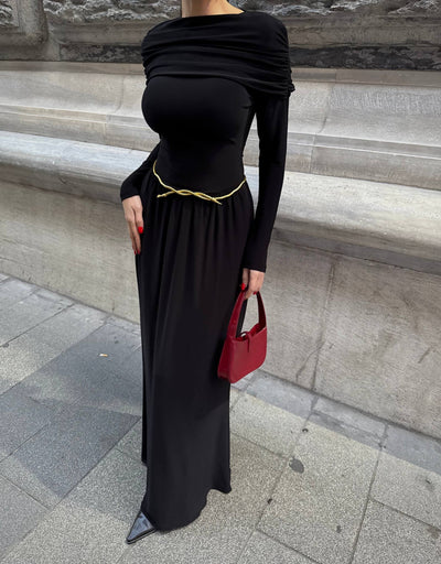 Eterna Gece Elbisesi Siyah