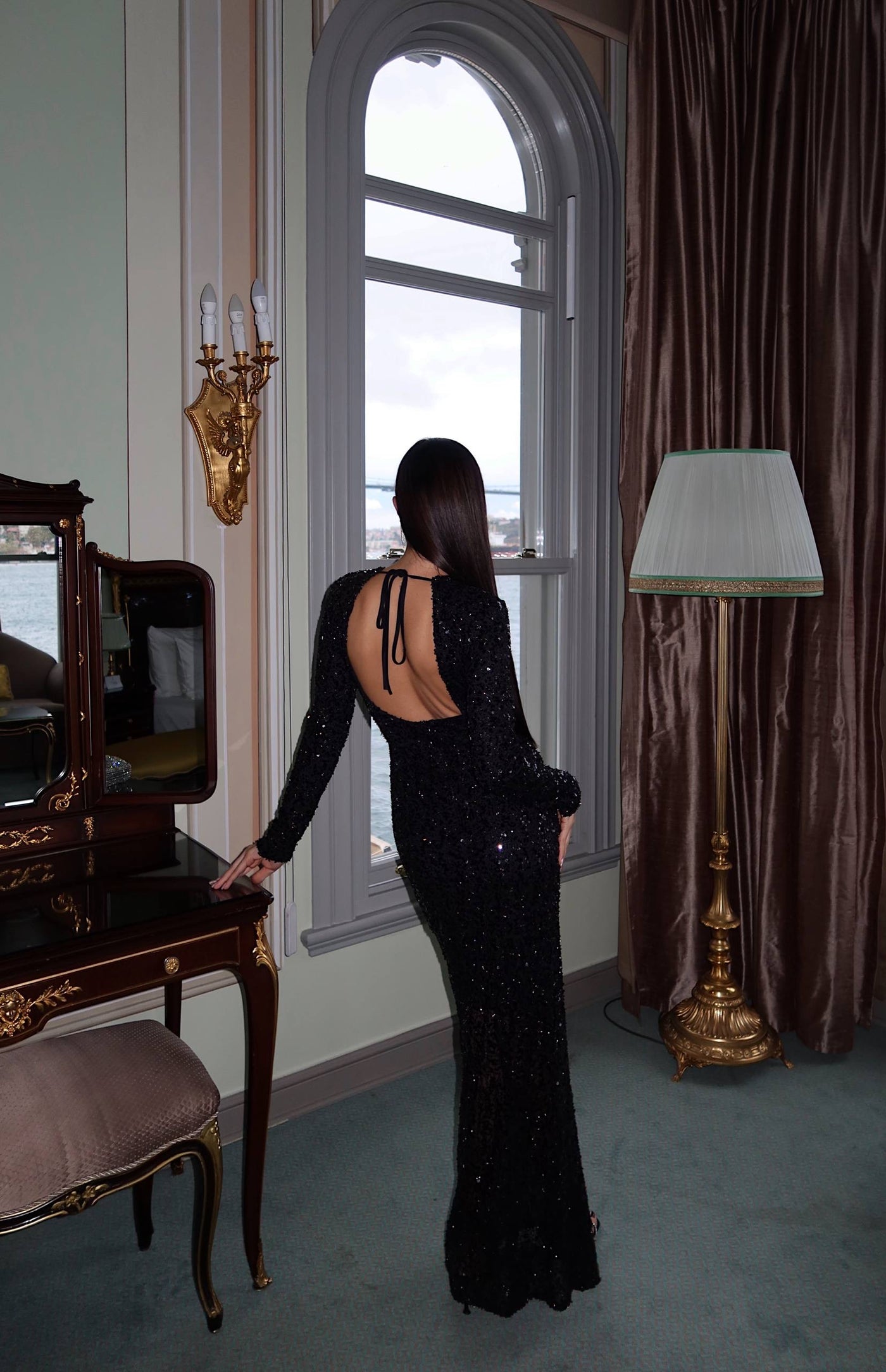 Gala Işıltısı Siyah