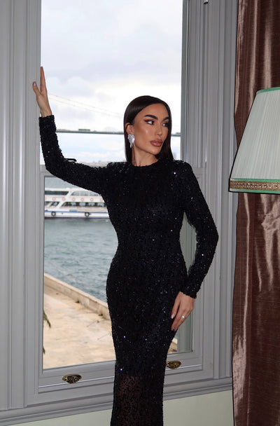 Gala Işıltısı Siyah