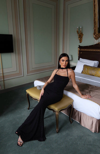 Işıltılı Davet Elbisesi