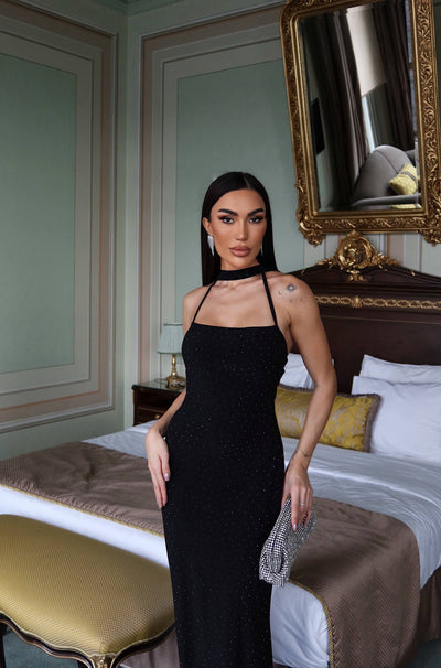 Işıltılı Davet Elbisesi